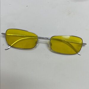 Donna Karan Yellow Silver Glasses